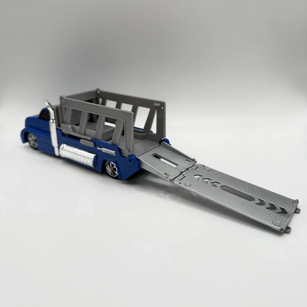 Maisto Burnin' Key Cars Blue & Chrome‎ Trailer Car Carrier Replacement Piece